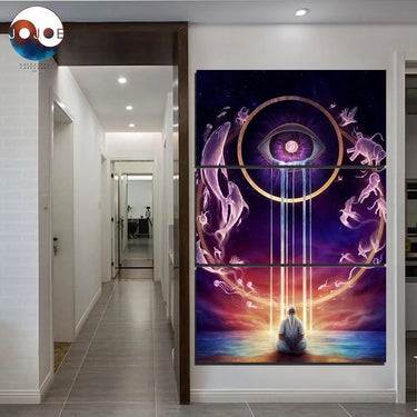 Circle of Life 3-Piece Canvas Art by JoJoesArt-Your Soul Place